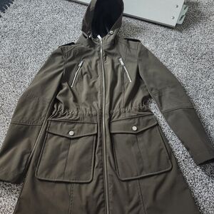 BCBGeneration Dark Olive Hooded Jacket
